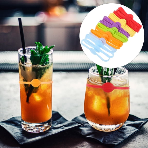 WHAMVOX Pcs Cup Marking Label Identifier for Cups Wine Charms Dinner Party