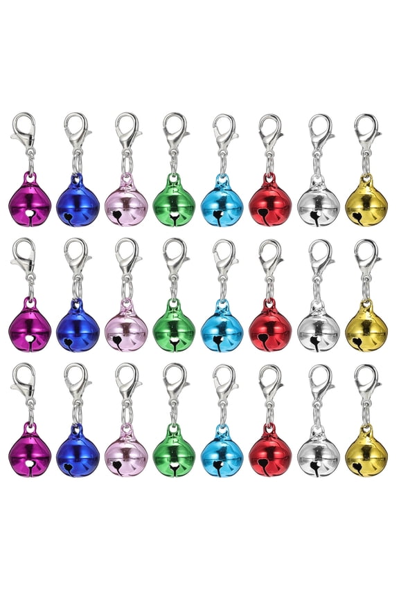 24 Pcs Key Rings Bell Shaped Pendants Keychain Decorations for Women
