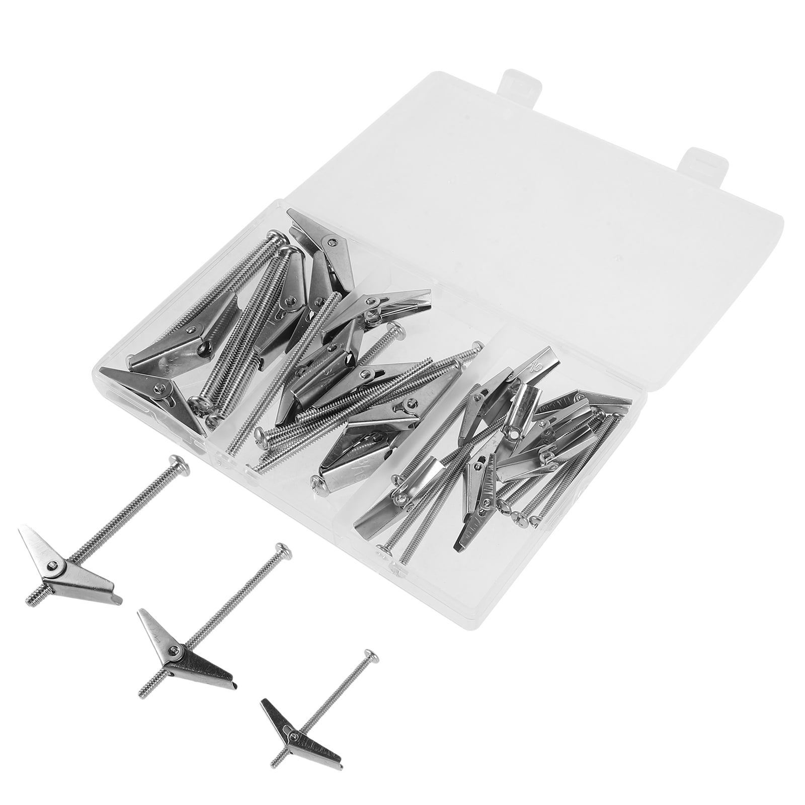 WHAMVOX 24 Pcs Screws Anchors Drywall Heavy Duty Molly Bolts for Plus ...