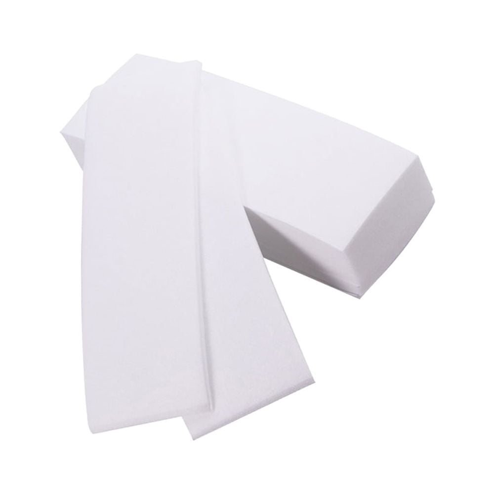 WHAMVOX 240pcs NonWoven Depilatory Wax Hair Removal Paper Comfortable SkinFriendly for Hair Removing White