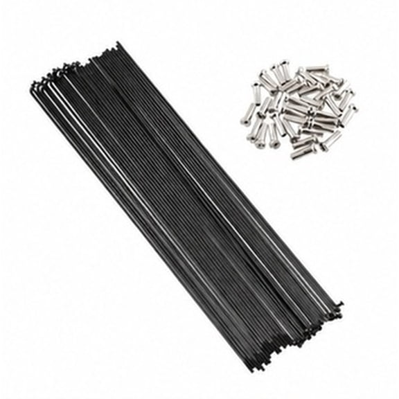 WHAMVOX 24Pcs Black Steel Spoke Covers for Dirt Bike Motorcycle Rust Protection