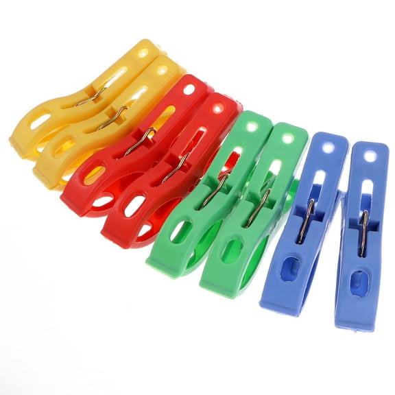 FESTFENDS 24Pcs Windproof Clothes Pins for Quilt and Towel with Strong Clamping Force
