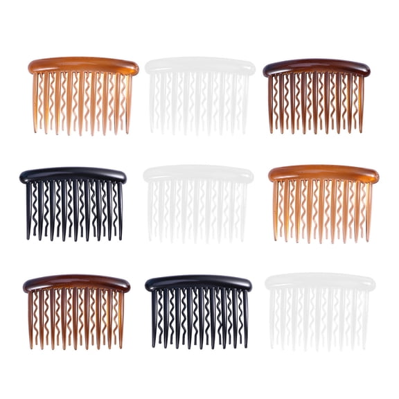 WHAMVOX Pcs Plastic Hair Comb Wave Teeth Combs Bridal Wedding Bride