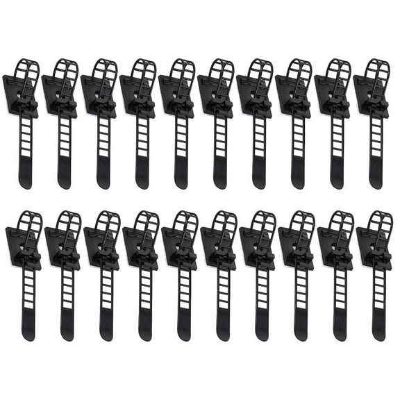 WHAMVOX 25 Pcs Adhesive Cable Management Clip Organizer Tie