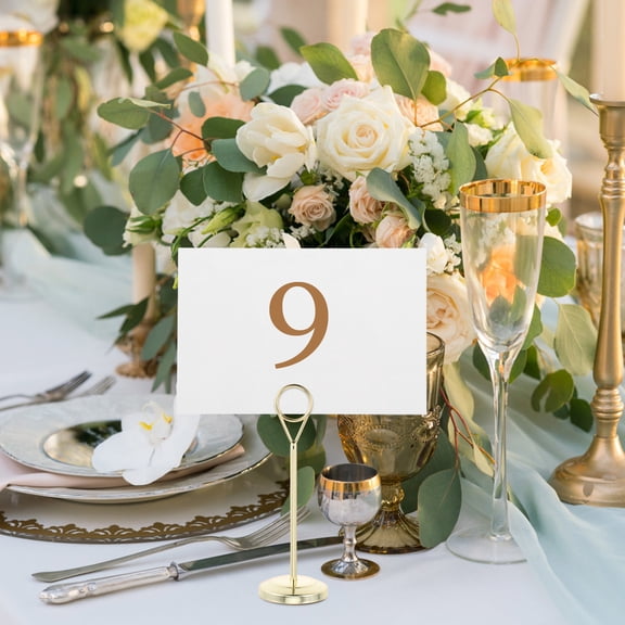 WHAMVOX 25 Pcs Blank Table Number Card 15.00X10.00X0.10CM White