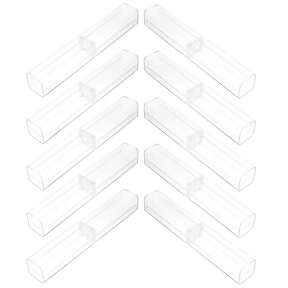 WHAMVOX  25 Pcs Pen Storage Case Tube Empty Clear Pencil Boxes Small