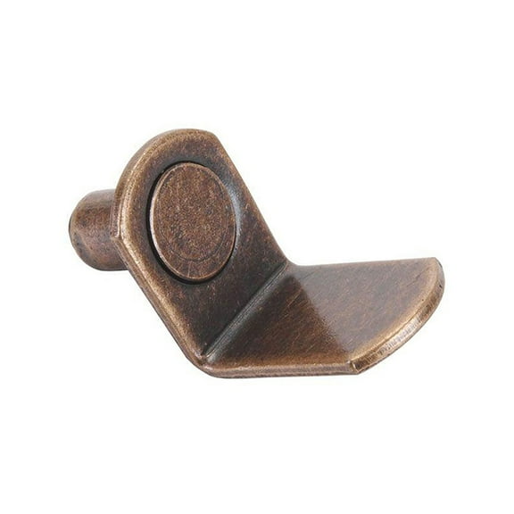 WHAMVOX 25pcs Heavy Duty Bracket-Style Shelf Support Shelf Pegs Bronze