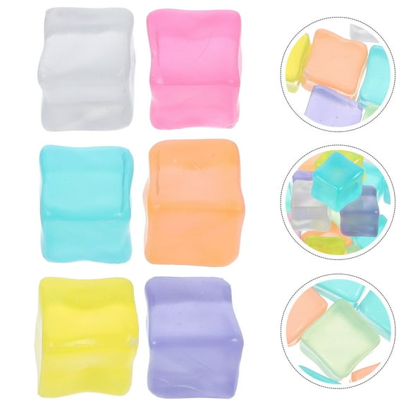 WHAMVOX 25pcs Reusable Ice Cubes Washable Ice Cubes Refreezable Ice Cubes for Drinks Wine