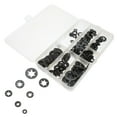 thumbnail image 1 of WHAMVOX 260 Pcs Fasteners Lock Washers Assortment Locking Fastener 2.6X2.6X0.1CM Black, 1 of 8