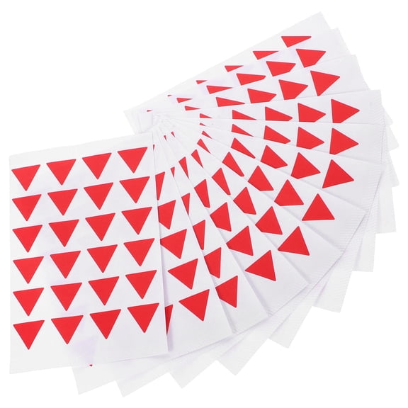 WHAMVOX 288 Pcs Adhesive Classification Stickers Label Removable Work Red