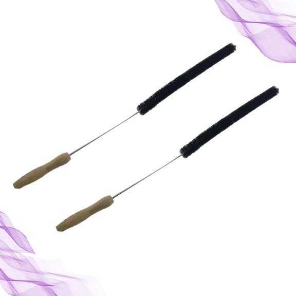 ROMANSENTIAL 2PCS Tube Brushes for Cleaning Multi Wood Bamboo Cleaning Tool