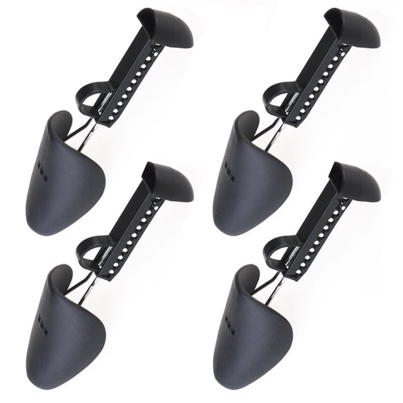WHAMVOX 2Pairs Shoe Tree Stretcher for Men Adjustable Plastic Metal Black