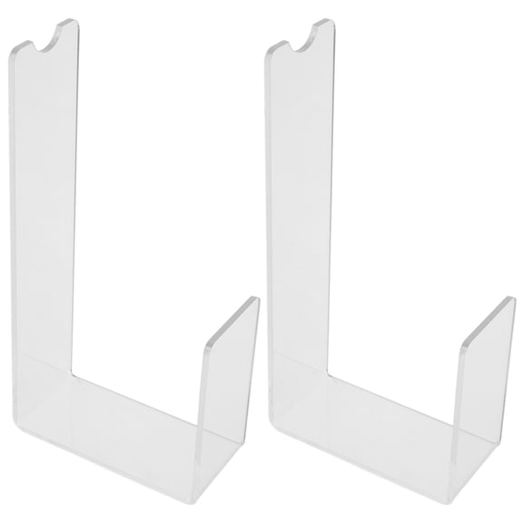 WHAMVOX 2Pcs Clear Shoe Display Stand Acrylic Shoe Support for Home Organization