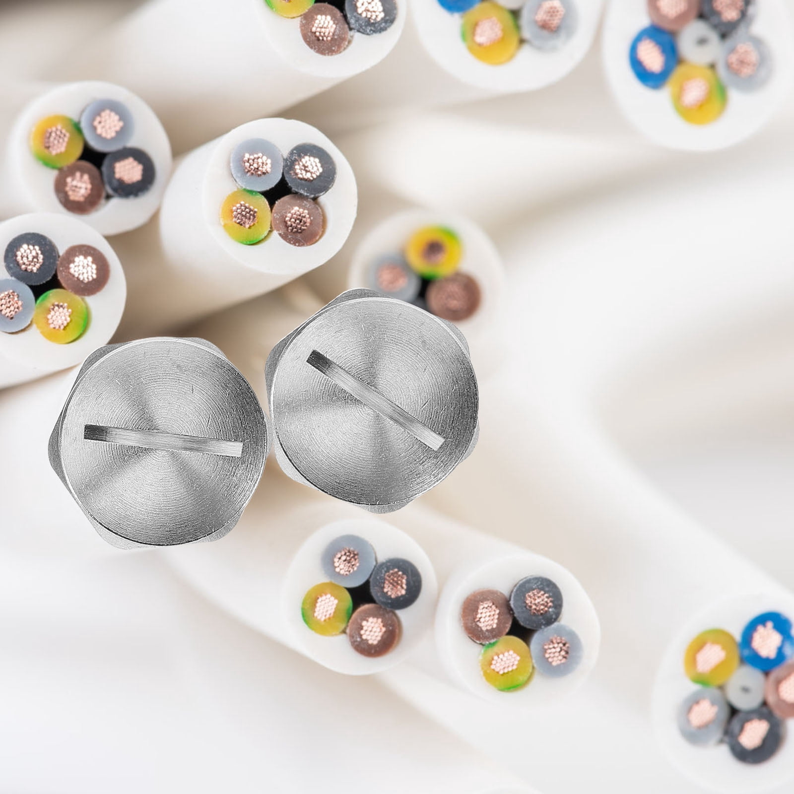 HOOWIFFY Brass Nickel-Plated Metal Closure Plugs, Multi-Function ...