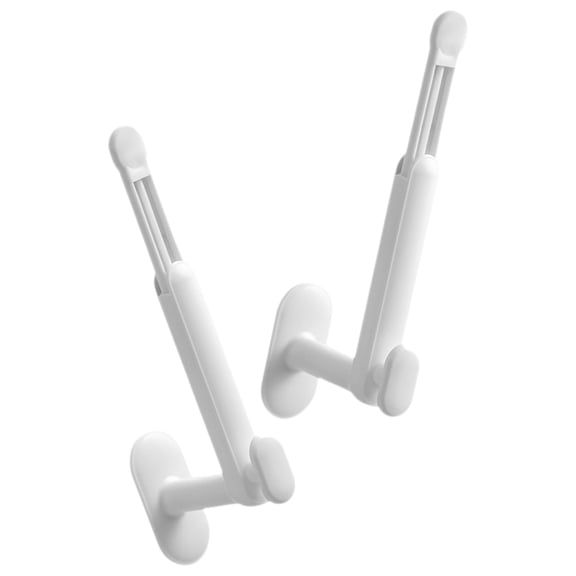 WHAMVOX 2Pcs Coat Hook Wall Mounted Retractable Hanging Hooks for Kitchen and Bathrooms
