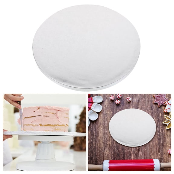 WHAMVOX 2Pcs Convenient Cake Plates Aluminum Foil Cake Transfer Boards Delicate Cake Drums