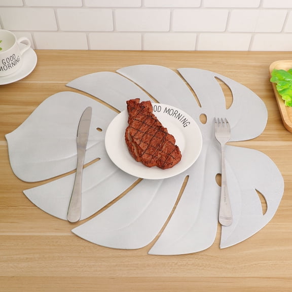 WHAMVOX 2Pcs EVA Kitchen Placemats with Heat Resistant and Waterproof Features for Everyday Use