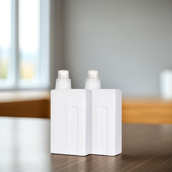 WHAMVOX 2Pcs Empty Liquid Laundry Containers for Hotel Use 9.82X4.48X2.20in