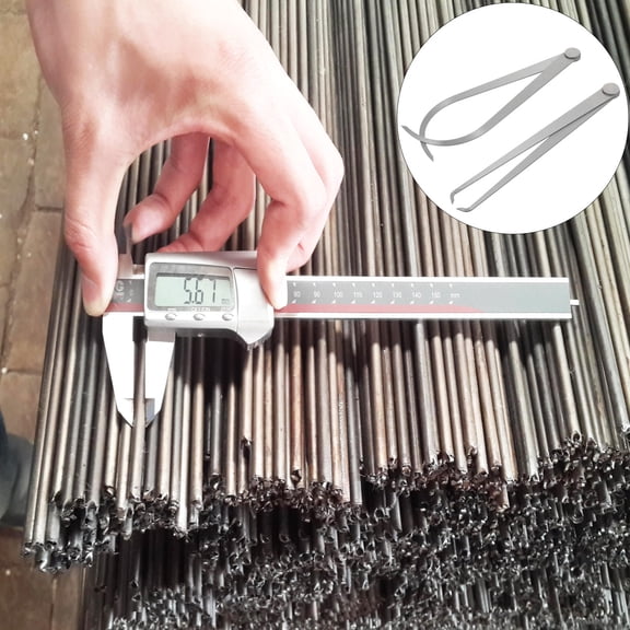 WHAMVOX 2Pcs Firm Joint Measuring Inside Outside Caliper for Carving Shaping Modeling