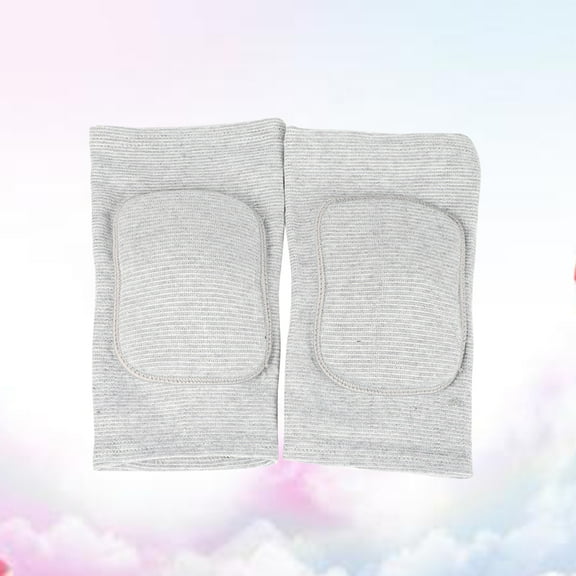 WHAMVOX 2Pcs Grey Exercise Sponge Knee Pads for Basketball and Football with Extra Knee Protection