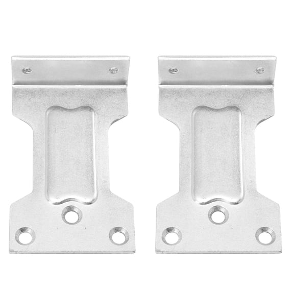 WHAMVOX Parallel Set Door Closer Parallel Plate Silver 2Pcs 3.9In Durable Accessory