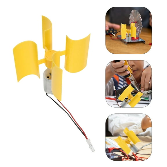 WHAMVOX 2Pcs Small Wind Generator Vertical High-Efficiency Wind Power Generator Portable Miniature Wind Turbines for Outdoor Use Convenient Wind Generator