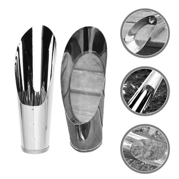 SEWCHICS Garden Soil Sifter Silver Children 2Pcs 6.7X2.4X1.8In