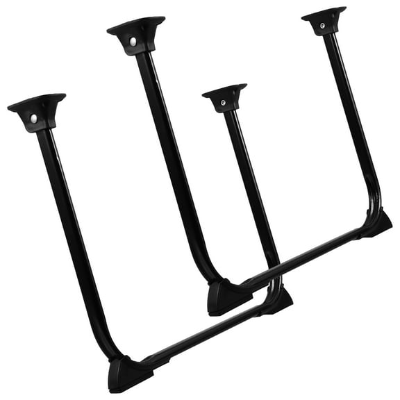 WHAMVOX 2Pcs U Shape Iron Table Legs for Heavy Duty Furniture Foldable Table Legs