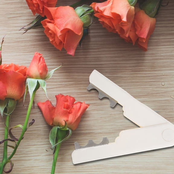WHAMVOX 2Pcs White ABS Rose Trimmer for Backyard Maintenance Remover Tool for Roses Plier