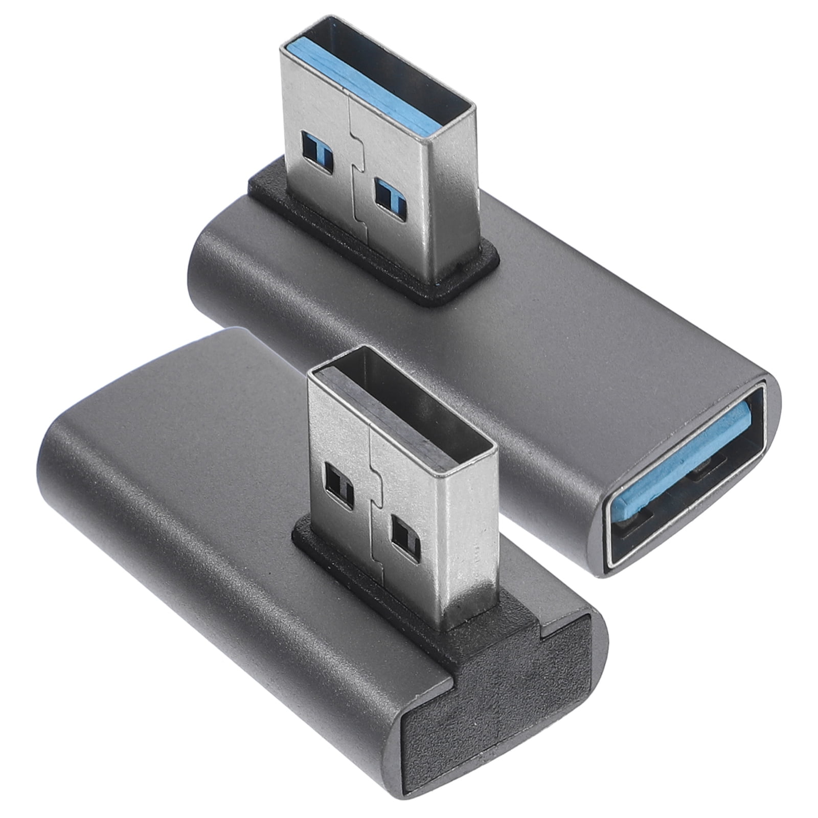 WHAMVOX 2Set USB 90 Degree Adapter Blue for Various Device Connections ...
