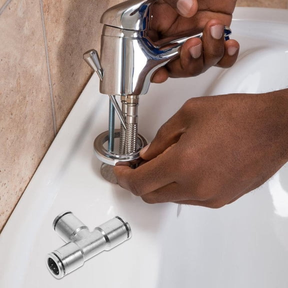 WHAMVOX 2pcs Air Hose Attachments Quick Connect Fittings Air Hose Quick Connector Push To Connect Fittings Pneumatic Push To Connect Fittings