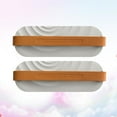 thumbnail image 1 of WHAMVOX 2pcs Bathroom Slipper Mounted Slippers Rack Bathroom Draining Shoes Rack Wave Pattern Shoes Shelf (Grey), 1 of 8