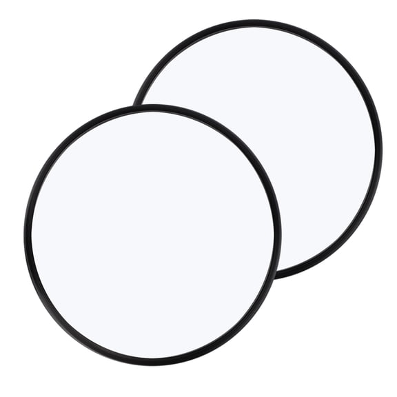 WHAMVOX 2pcs Blind Spot Mirrors Round Glass Convex 360 Wide Angle Side Rear View Mirror with ABS Housing for Cars SUV and Trucks