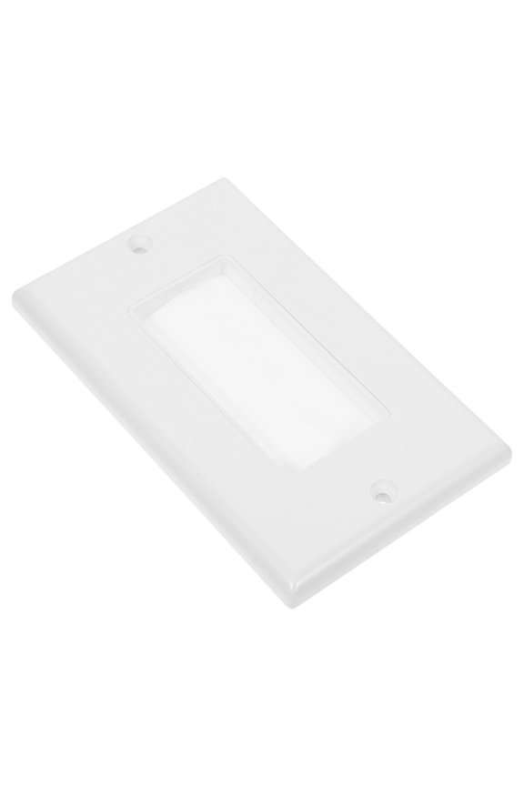 2pcs Brush Cable Entry Plate Panel Design Multimedia Wall Plate For Home And Office Easy Cable Management Prevents Tangling