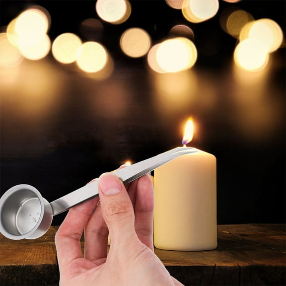 WHAMVOX 2pcs Candle Extinguisher With Long Handle 2 In 1 Metal Wick Snuffer Wick Flame Adjustment Tongs Candle Snuffer Accessory For Scented Candle Aromatherapy Candles
