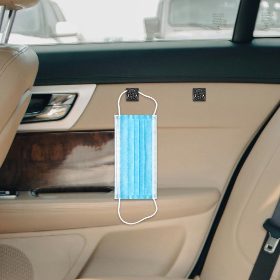 WHAMVOX 2pcs Car Mini Hooks Multifunctional Auto Adhesive Backseat Hangers Car Key Holder Keys Mask Earphone Cable Hooks Car Accessories