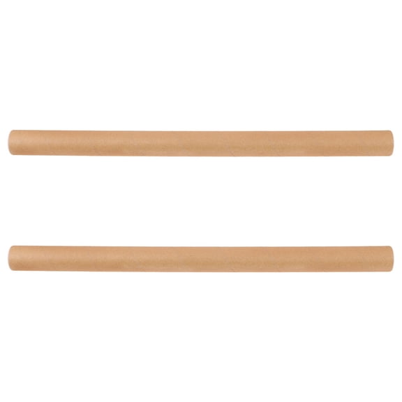 WHAMVOX 2pcs Cardboard Cylinder Poster Storage Tubes Kraft Paperboard Shipping Containers Reusable Drawing Roll Protectors for Artists Students Office Supplies