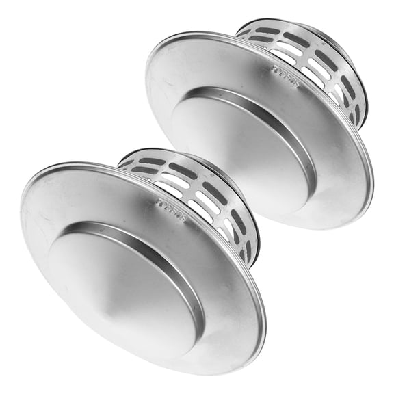 WHAMVOX 2pcs Chimney Cap Stainless Steel Chimney Flue Cowl Pipe Rain Cover Vent Cap For Home