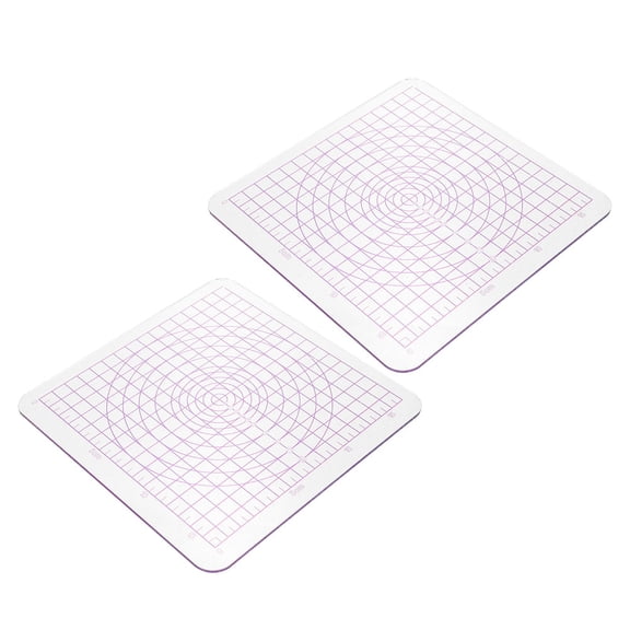 ROMANSENTIAL Clay Board Sculpting Clay Pressing Plate Multi Acrylic 2Pcs for Diy Design and Home Use