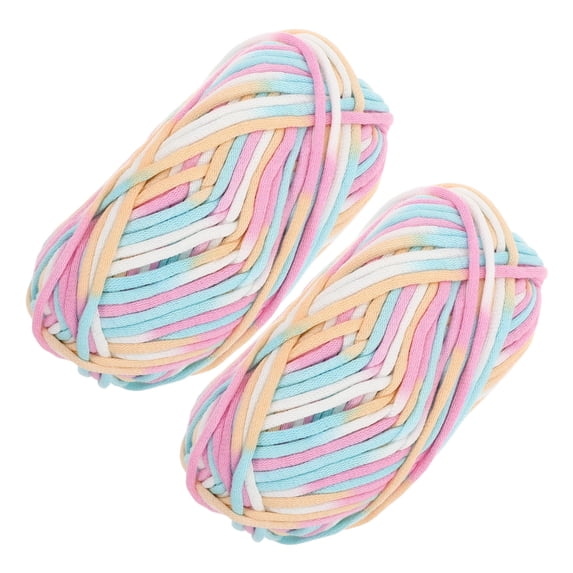 WHAMVOX 2pcs Core-Spun Cotton Knitting Thread For Sweaters And Scarves Yarn Comfortable Beginner Yarn For Diy Projects Fashionable Soft Yarn For Crocheting