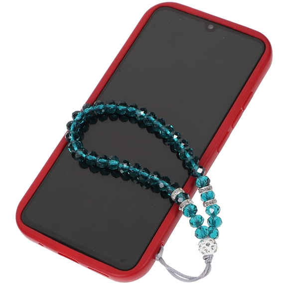 WHAMVOX Cute Phone Strap Design Beads Green 2Pcs 7.1x1.2x0.2In