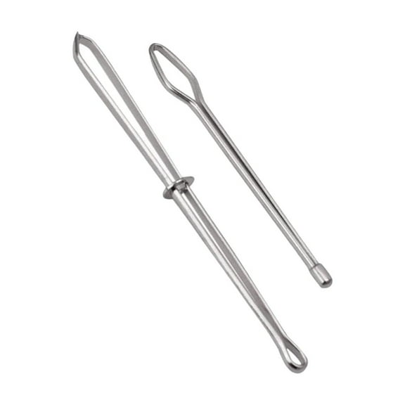 WHAMVOX 2pcs Elastic Tool Threaders For Sewing Elastic Metal Pull Drawstring Threader Tweezer Tools Sewing Accessories