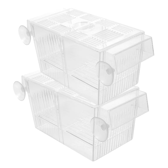 WHAMVOX 2pcs Fish Breeding Box Fish Tank Hatchery Incubator Shrimp Incubator Box