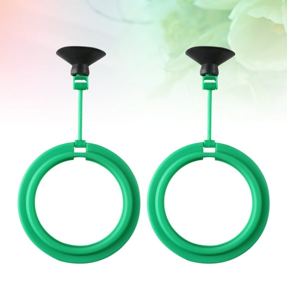 WHAMVOX 2pcs Fish Feeding Ring Aquarium Fish Tank Ring Feeder Floating Food Circle (Green, Round)