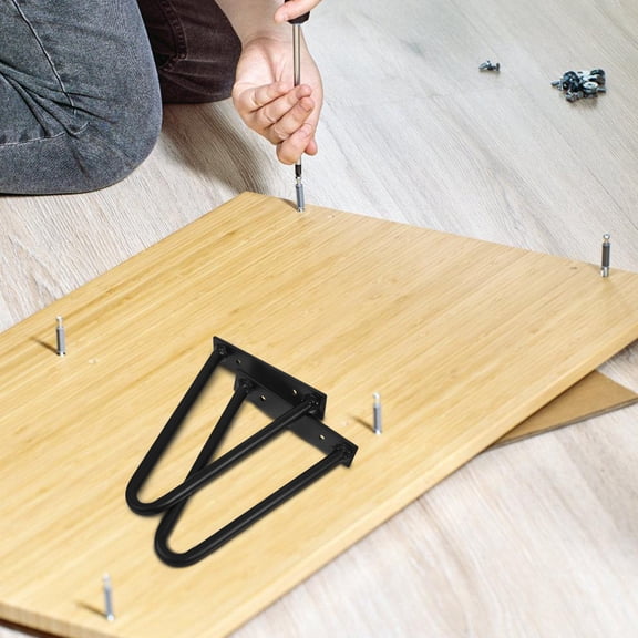 WHAMVOX 2pcs Furniture Legs Coffee Table Legs Bench Legs Hairpin Table Leg Metal Furniture Leg Hairpin Furniture Legs Coffee Table Legs Modern Home DIY Legs for Cabinet Bench