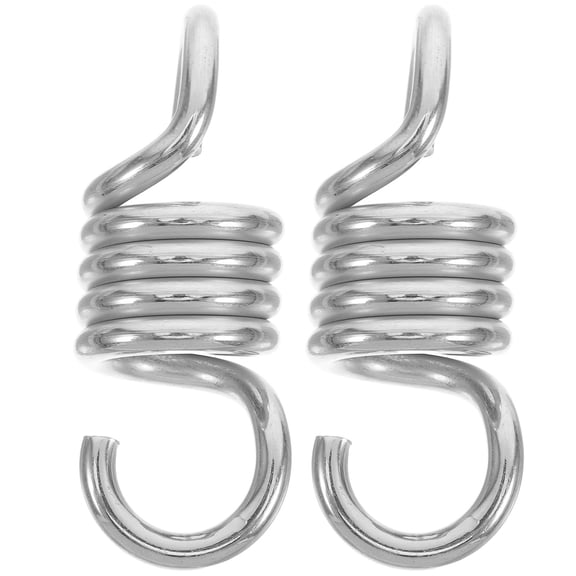WHAMVOX 2pcs Hammock Chair Spring Porch Swing Springs Hook Suspension Swing Extension Spring For Hammock Boxing Bag Hanging Patio