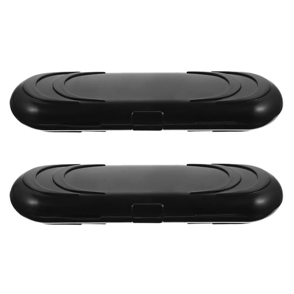 WHAMVOX 2pcs Hard Plastic Arrowhead Carrying Case Oval Storage Box For Arrowhead Tips Portable Stylish For Small Item Organization Travel