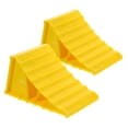 thumbnail image 1 of WHAMVOX 2pcs Heavy Duty Wheel Chocks Portable Car Tire Stoppers Triangle Chocks for Trailers Motorcycles Prevent Vehicle Movement, 1 of 8