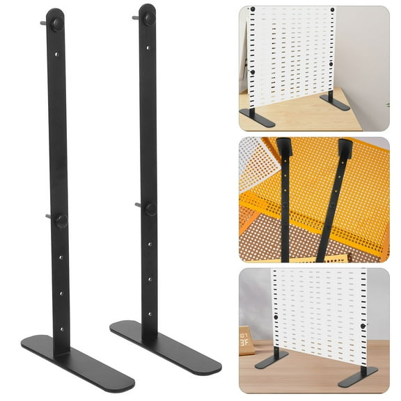 WHAMVOX Hemoton 2pcs Pegboard Desk Stand with Adjustable Height Support for Office Desk Accessories and Pegboard Display Rack