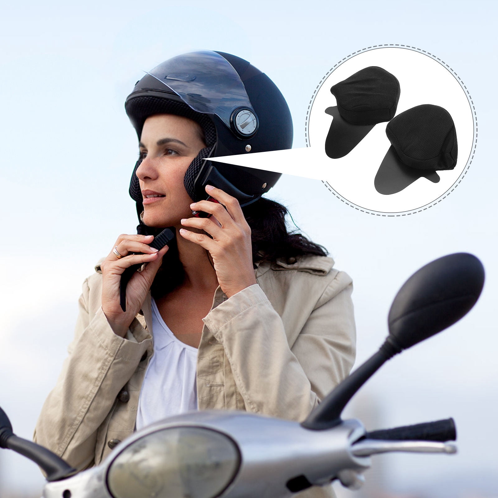 bike helmet wind deflector Hear Clear Deflectors & Noise Reducers for Riding our founder Home - Wind-Blox